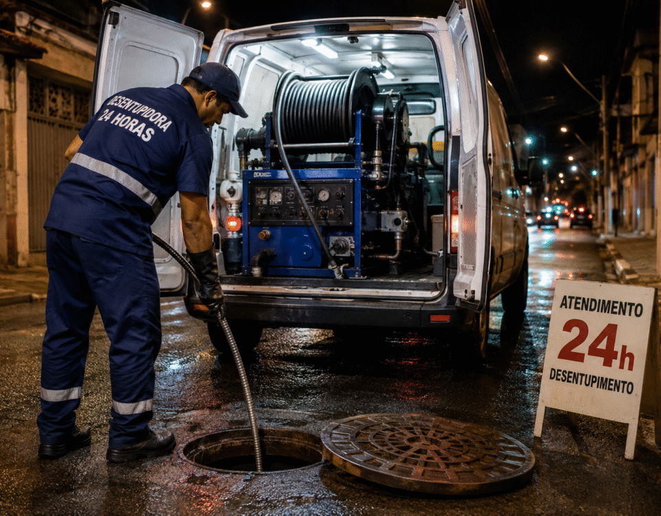 Desentupimento 24h: o que faz o preço subir na emergência